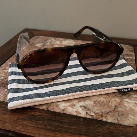 J.Crew Bondi acetate aviator sunglasses in tortoise shell BG568